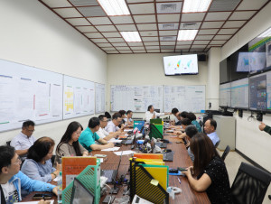 嘉義縣部分地區出現積淹水災情，縣府緊急成立二級災害應變中心召開應變會議／嘉義縣府提供