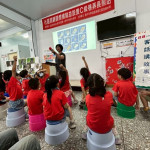 東勢幼兒園小朋友踴躍參與客話講故事活動。