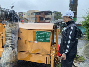 嘉義市共31部大型移動式抽水機，其中26部已部署於易淹水地區／嘉義市府提供