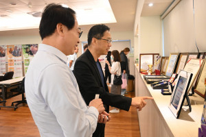 經發局長張峯源率隊走訪生技指標企業「綠茵生技」