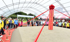 伸港鄉衛生所暨長照衛福大樓新建工程動土。圖／記者鄧富珍翻攝