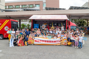 嘉義縣消防局今(10)日舉辦「消防文化夏令營」／嘉義縣府提供