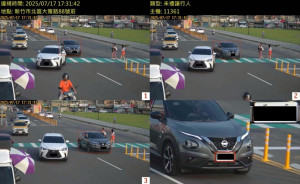 大雅路(湳雅大魯閣前)行人穿越道偵測畫面。
2.光復路一段544巷偵測畫面