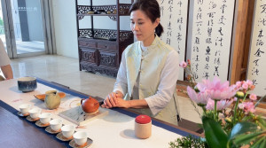 中台世博館歡迎參與覺性茶體驗。（中台世博館提供）