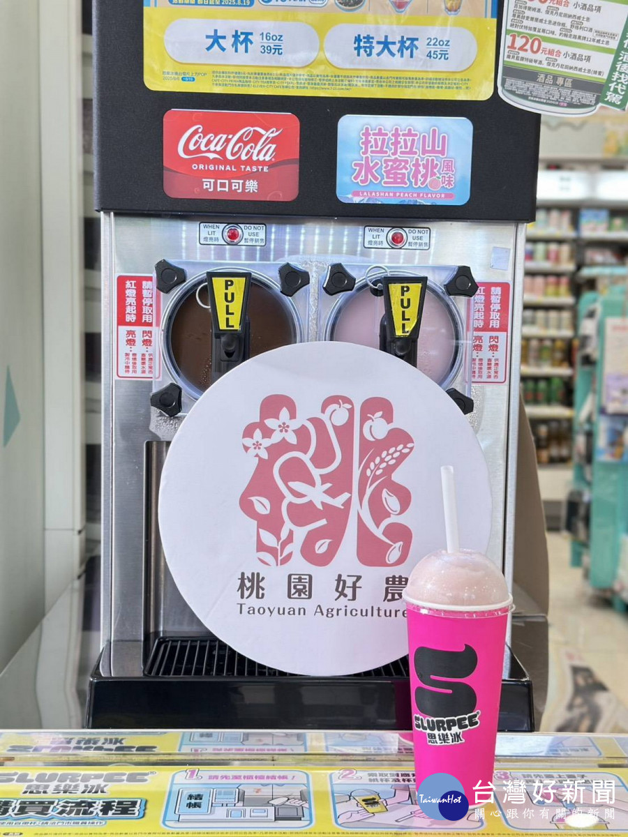 桃園拉拉山水蜜桃思樂冰創百萬業績。