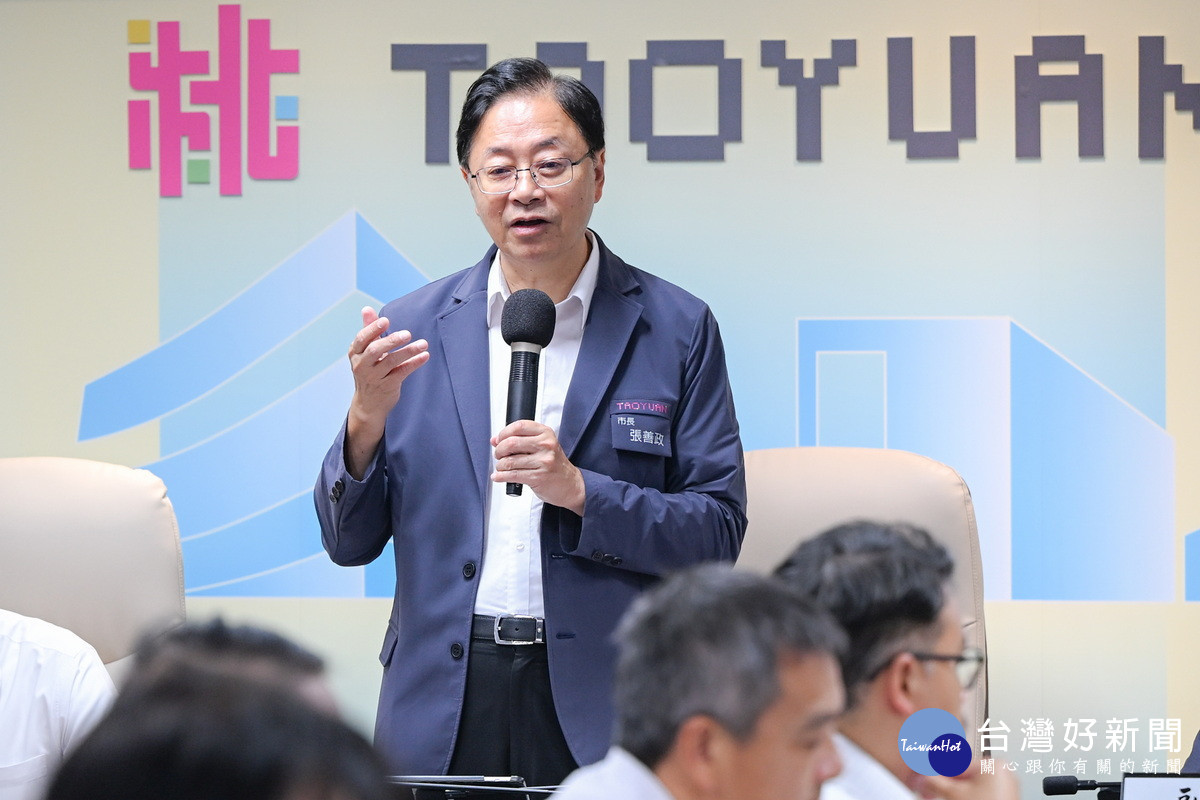桃園市長張善政。<br />
