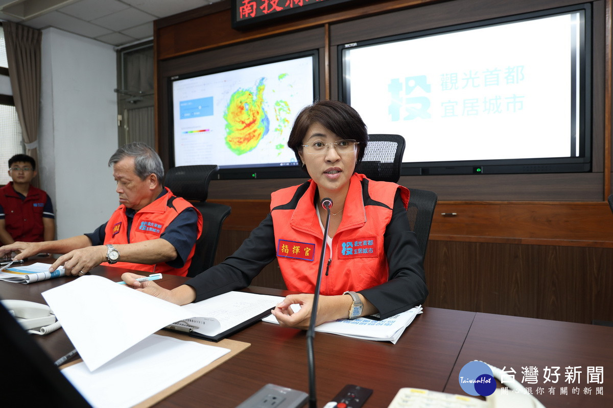許縣長提醒大家勿掉以輕心仍有大雨發生機率。（縣府提供）