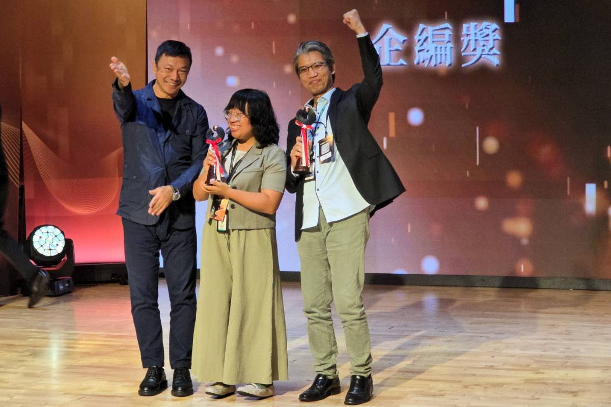 中嘉寬頻|北健「墓之物語」獲最佳企編獎，由杜懷聖與劉雨婷兩人共同企畫製作。