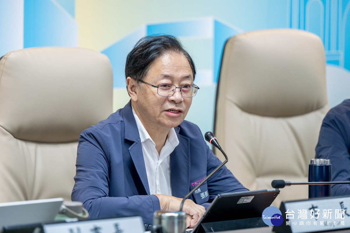 桃園市長張善政。<br />
