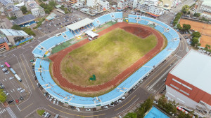 嘉義市立田徑場升級工程正式啟動，預計115年10月完工啟用／嘉義市府提供