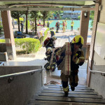 基隆消防局舉行太陽能光電火災實兵演練　多單位協作強化校園防災能量