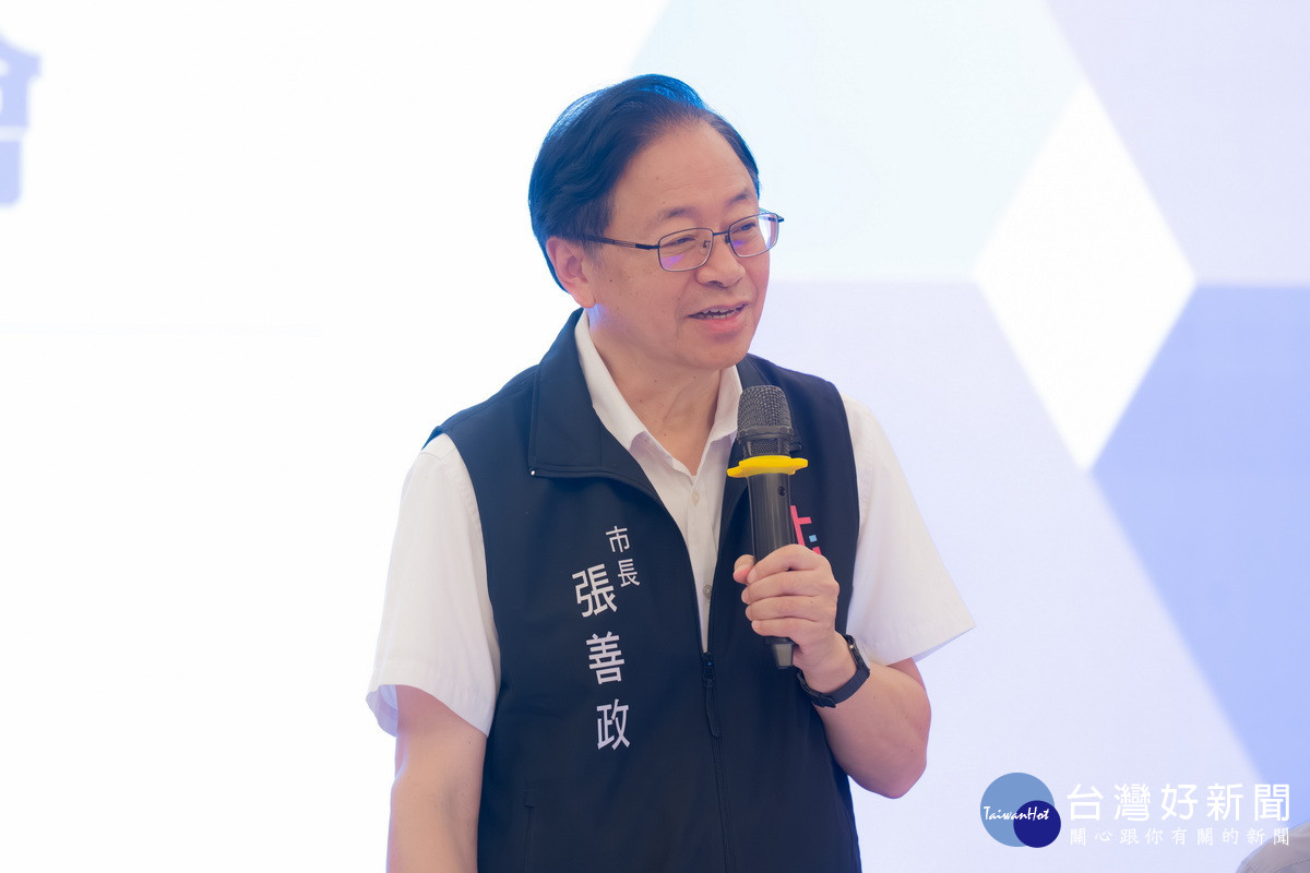桃園市長張善政於「114年桃園市市長訪視基層蘆竹區座談會」中致詞。<br />
