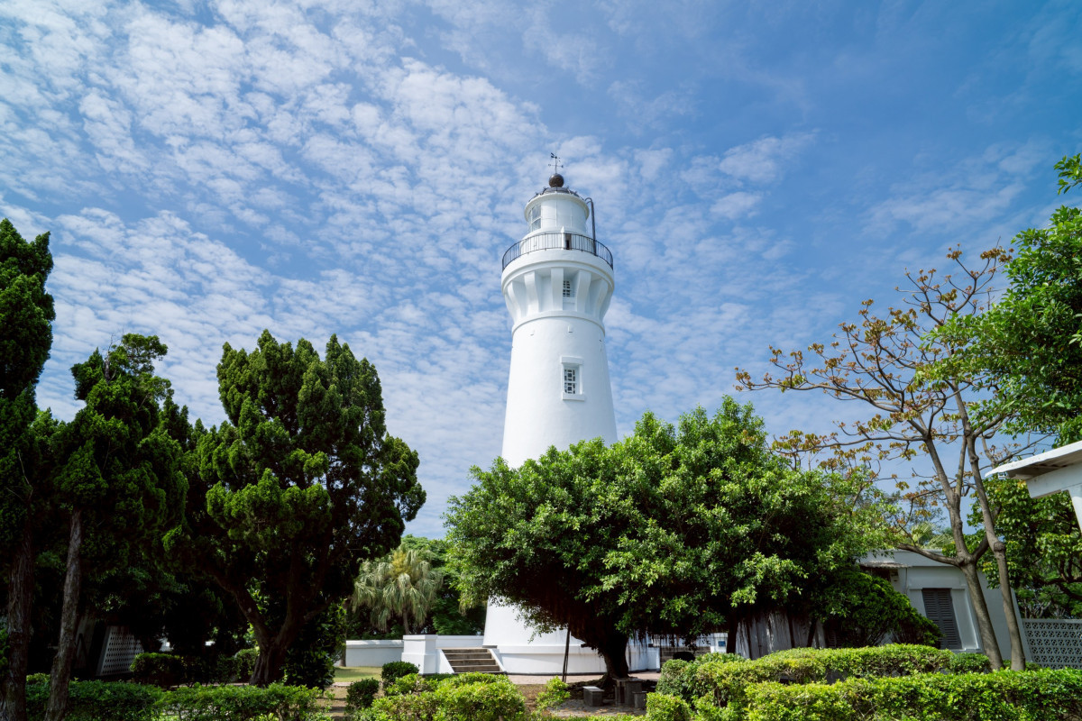 桃園珍珠海岸美景-白沙岬燈塔。