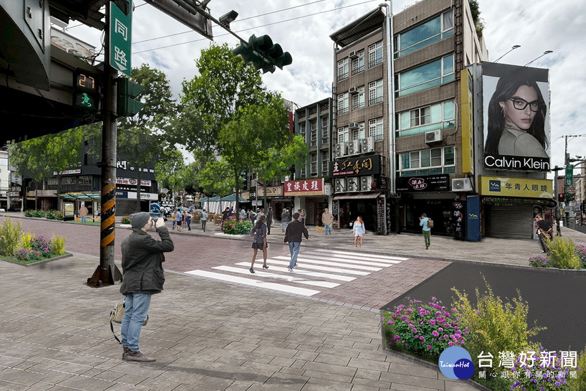 中壢區中山路往大同路、新生路蓋善後模擬圖。
