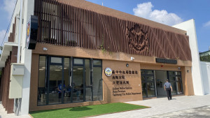 六寶派出所辦公廳舍新建工程完工驗收中。