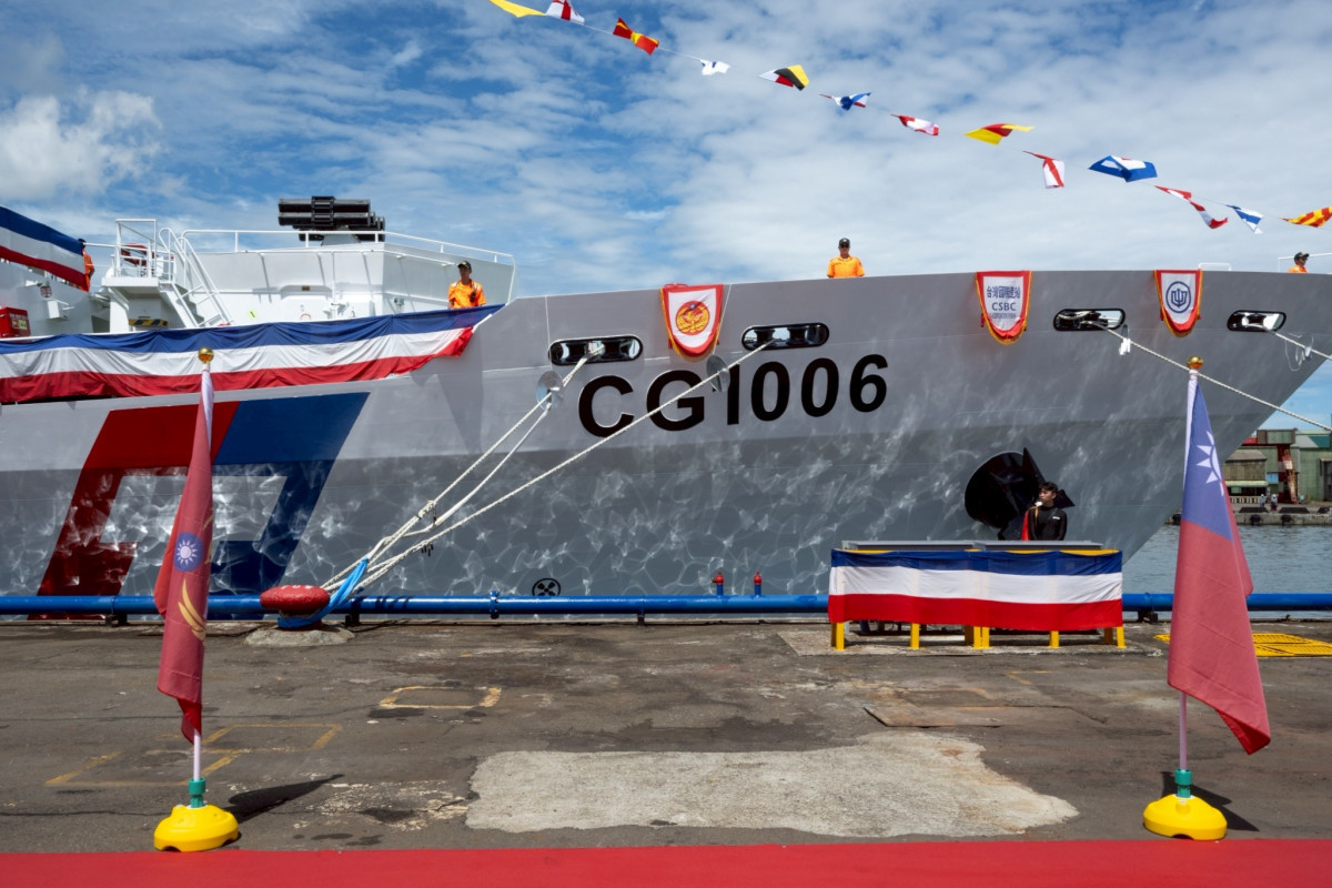 海巡署「1000噸級巡防艦CG1006花蓮艦。（圖／總統府Flickr）