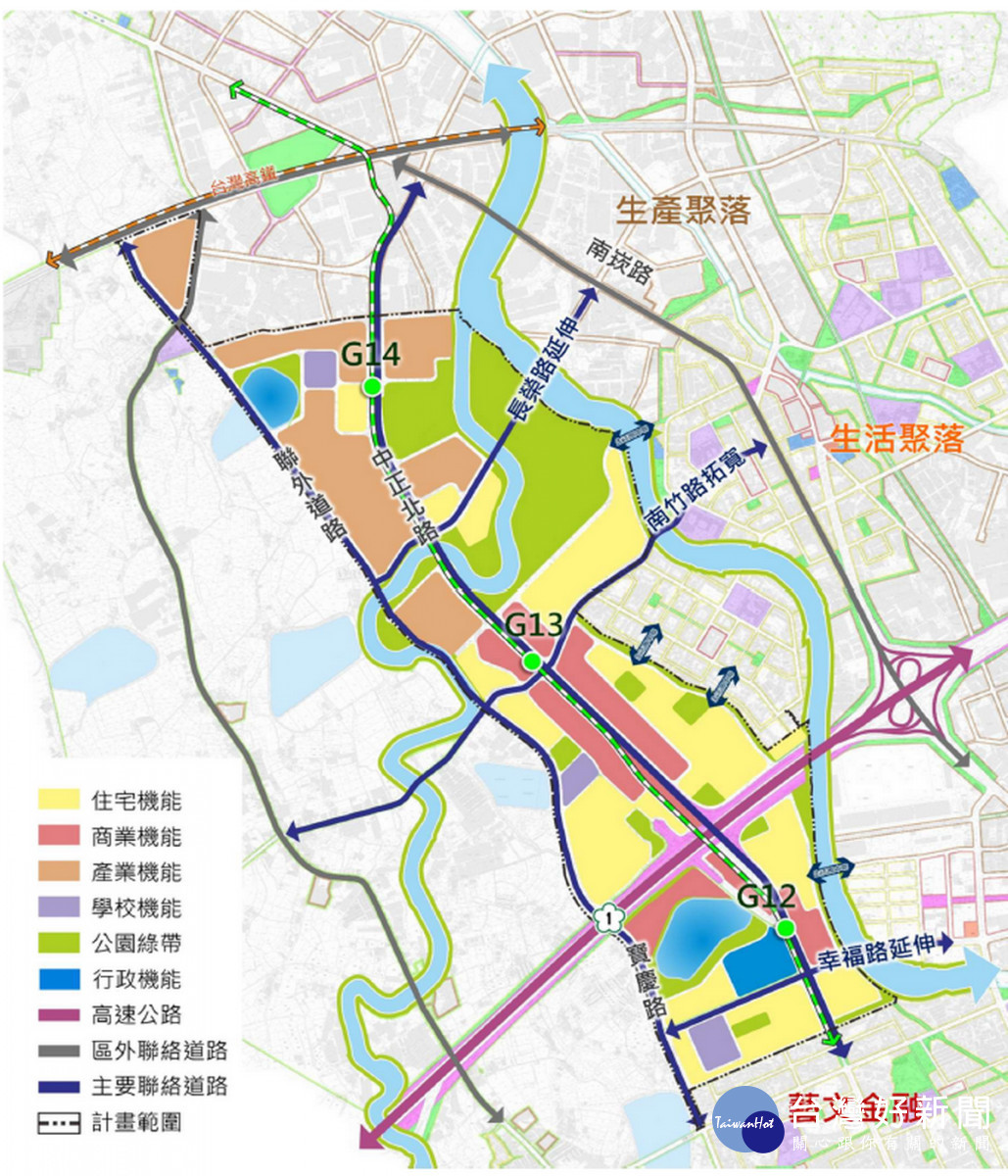 整體規劃構想示意圖。