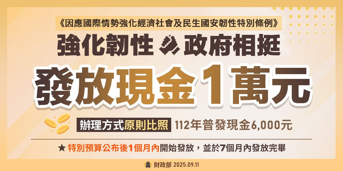 （圖／翻攝自行政院財政部Facebook）