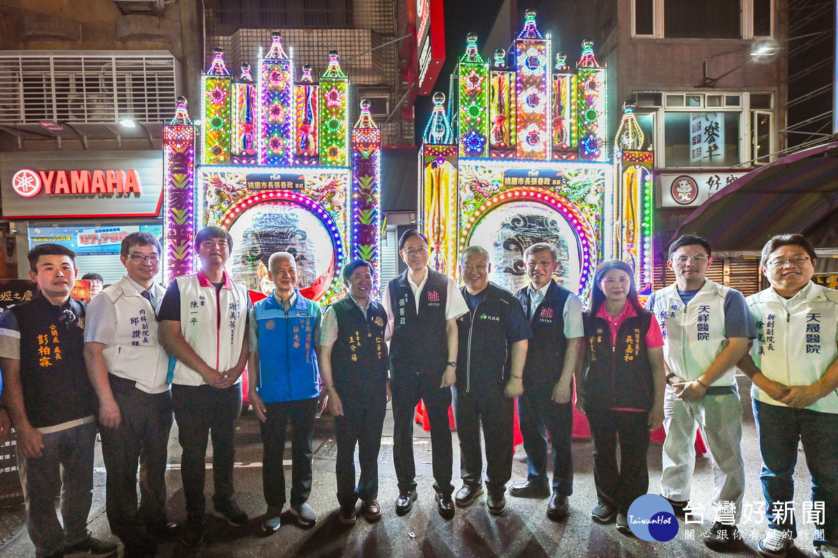 桃園市長張善政出席「2025 壢之慶-中元祭慶典之夜」。