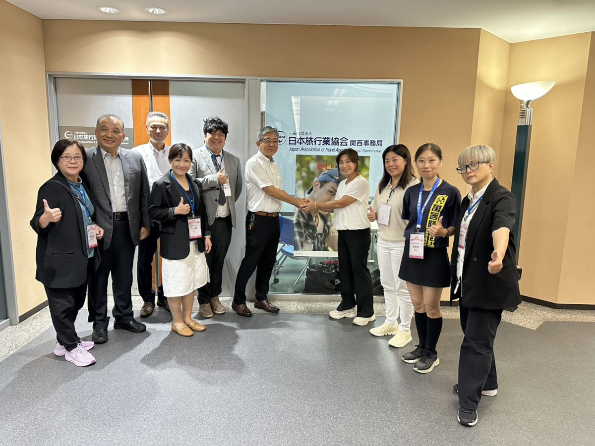 桃園市政府觀光旅遊局及桃園觀光業者拜會日本旅行業關西事務局，並與木村局長會談團體及修學旅遊市場發展方向。