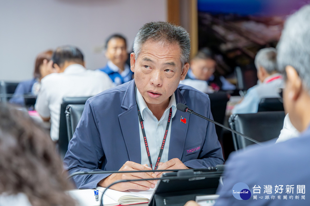 桃園市政府消防局長龔永信。<br />
