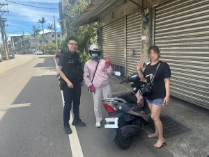 愛車「失竊」虛驚一場，楊梅警協助婦人尋回機車。