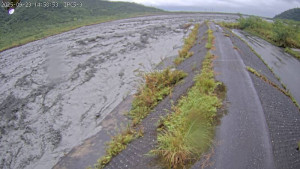 花蓮馬太鞍溪堰塞湖溢流。（圖／翻攝自國有林防災應變及堰塞湖監測系統網站）