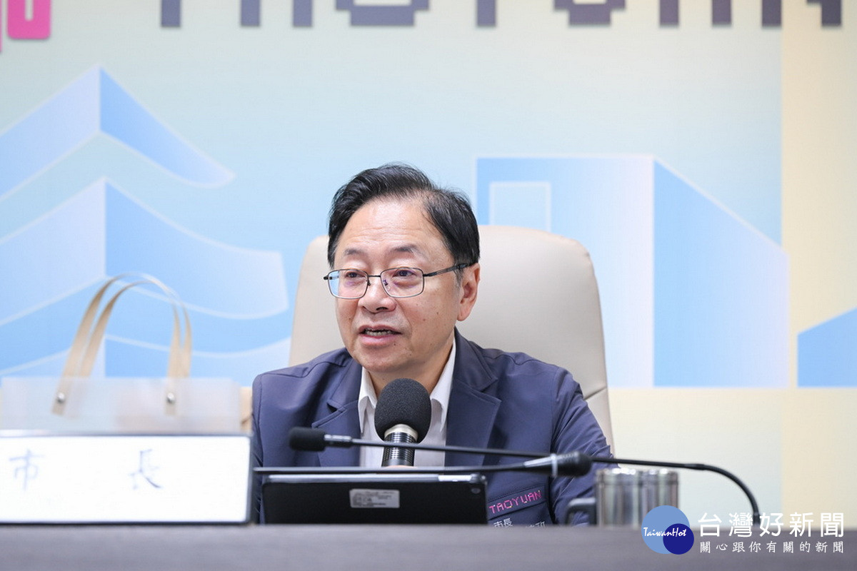 桃園市長張善政。<br />
