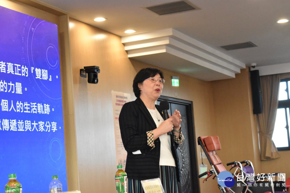 長庚科大范君瑜校長出席研習活動，對日本長照企業家們表達歡迎之意