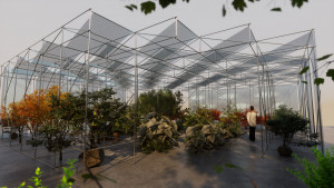 2025台灣設計展彰南展區「田尾行」亮點搶先曝光！用溫室城堡打造出跨越大洋的綠色美景。圖／彰化縣政府提供