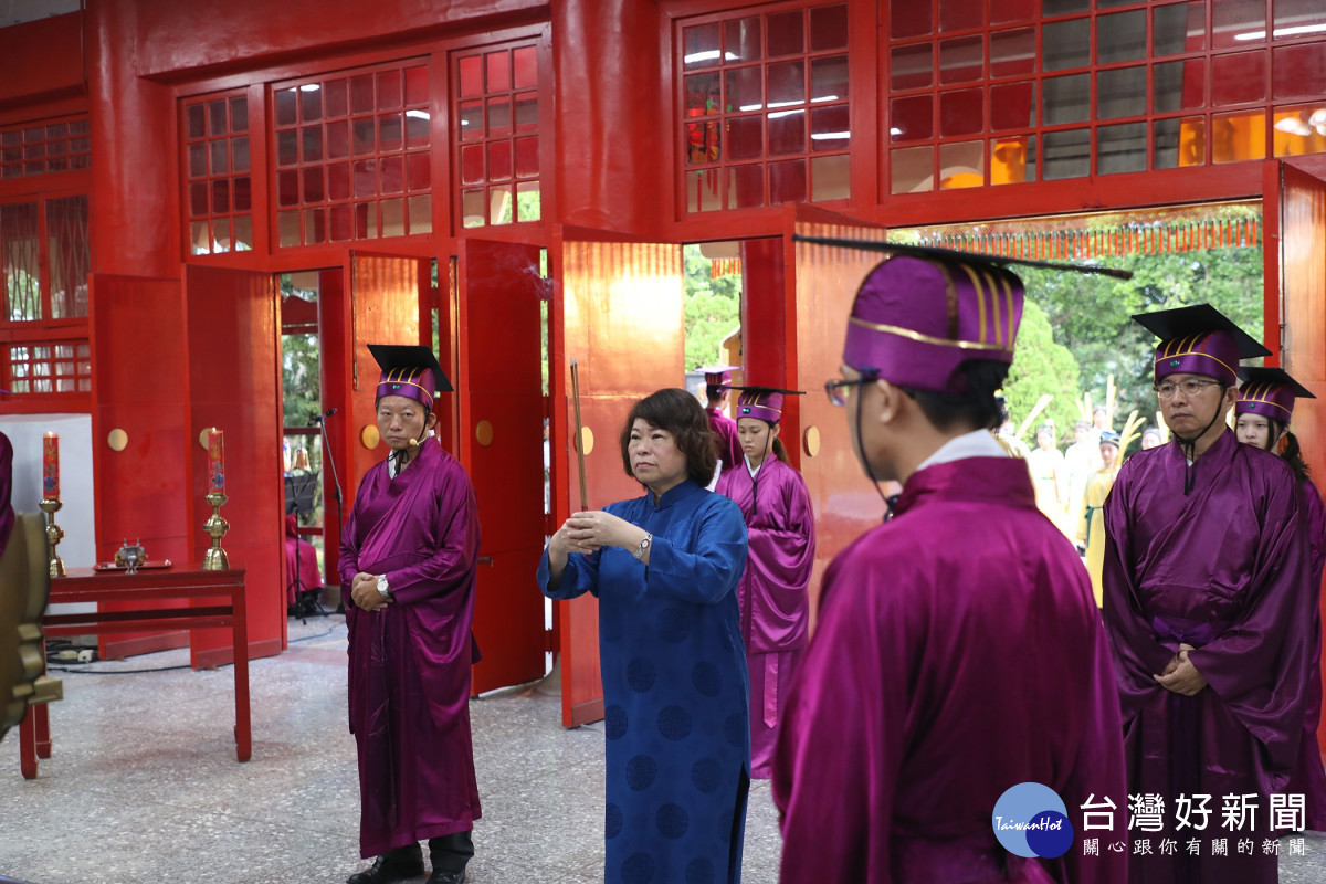嘉義市長黃敏惠擔任正獻官／嘉義市府提供