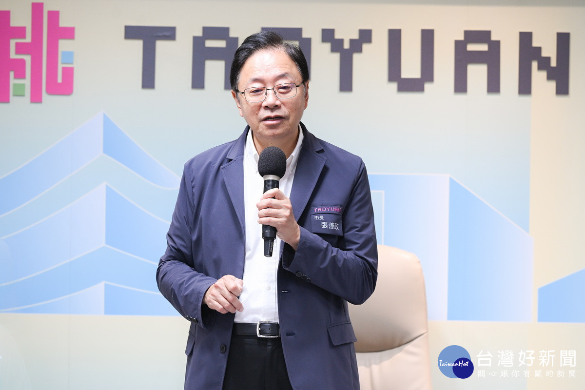 桃園市長張善政。<br />
