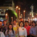 傳承近百年的獨特客家民俗「崙背詔安客庄迎暗境」，在中秋夜晚的水汴頭崇賢寺盛大展開／翻攝照片
