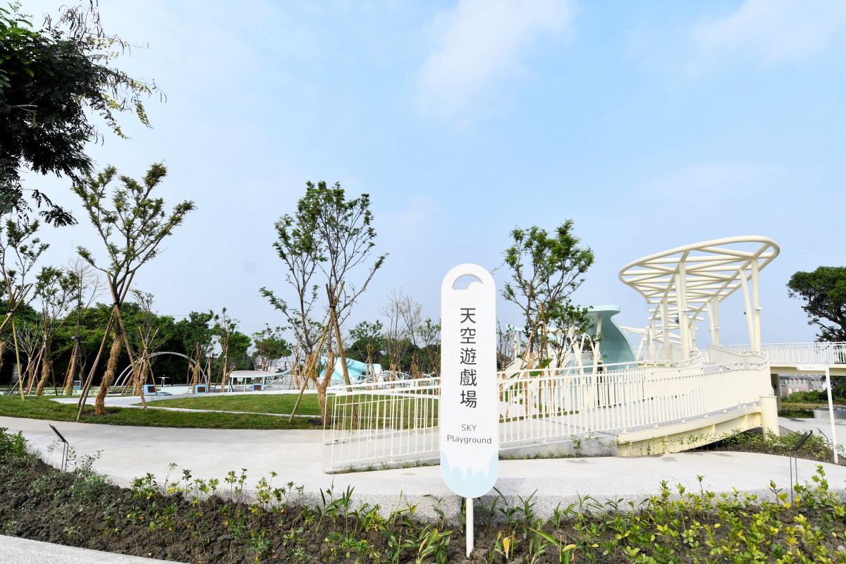 王惠美：共融設計打造幸福彰化，「天空遊戲場」開放試玩。圖／記者鄧富珍翻攝