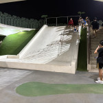 位於嘉義市北香湖公園內的「綠豆仁遊戲場」成為親子打卡的新亮點／嘉義市府提供