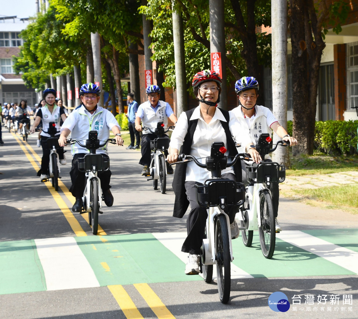 彰化MOOVO公共自行車進駐永靖，縣內第10鄉鎮導入低碳交通服務。圖／記者鄧富珍翻攝