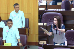 針對「可負擔住宅」，桃園市議員謝美英質詢都發局長江南志。