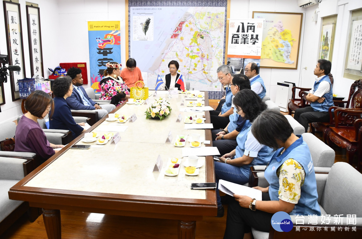 馬紹爾群島大使到訪彰化，王惠美縣長熱情接待　，攜手推動教育、文化與永續合作。圖／記者鄧富珍攝