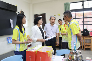 全國運動會開幕前夕雲林縣長張麗善前往視察全運會團本部準備狀況／翻攝照片