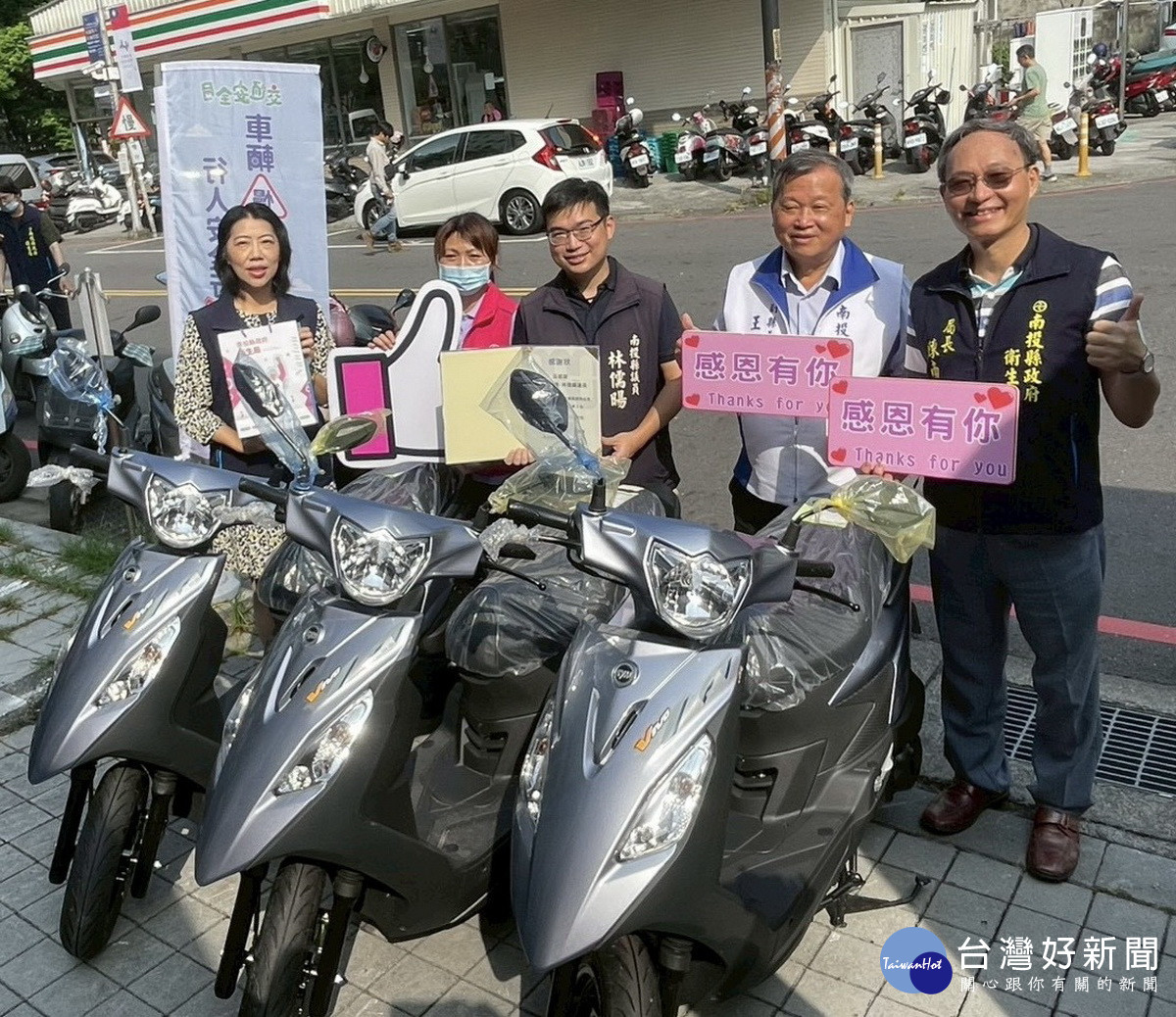 林議員爭取更換3部達27年的車。（林儒暘議員提供）