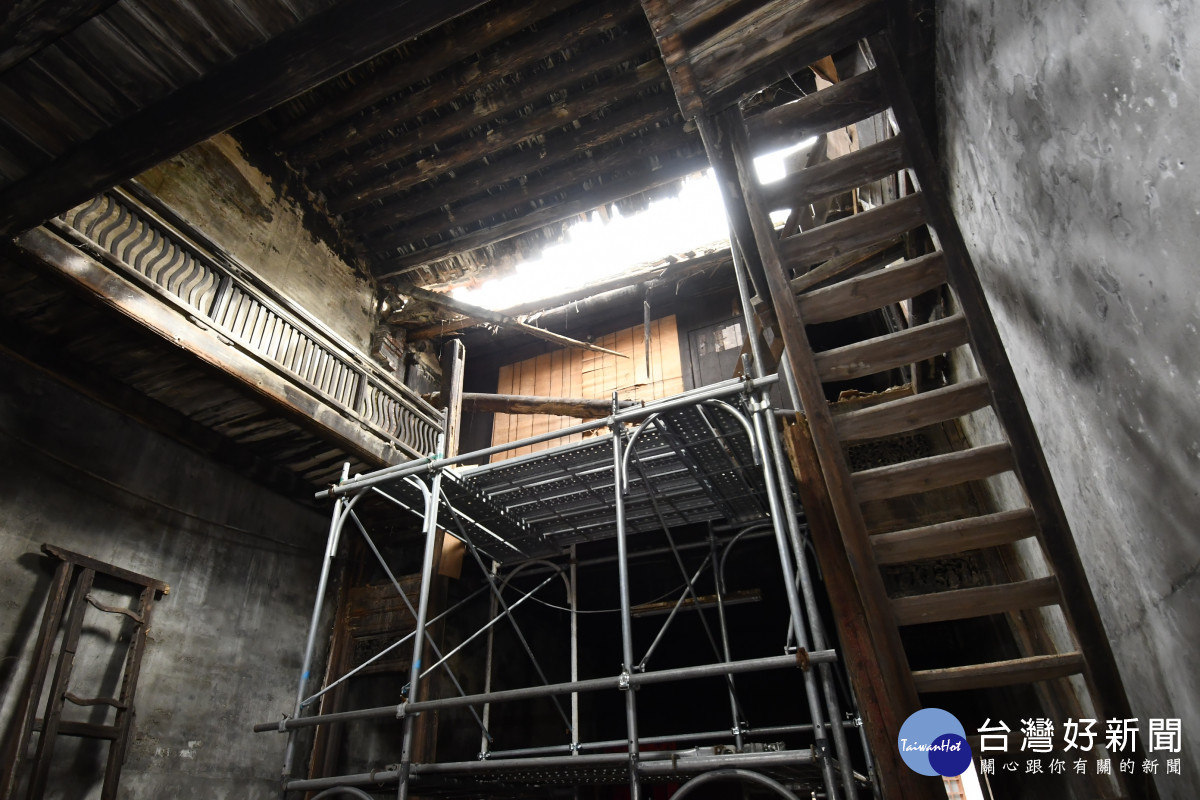 鹿港百年建築「施進益古厝」開工祈福，歷史風華再現啟新章。圖／記者鄧富珍翻攝