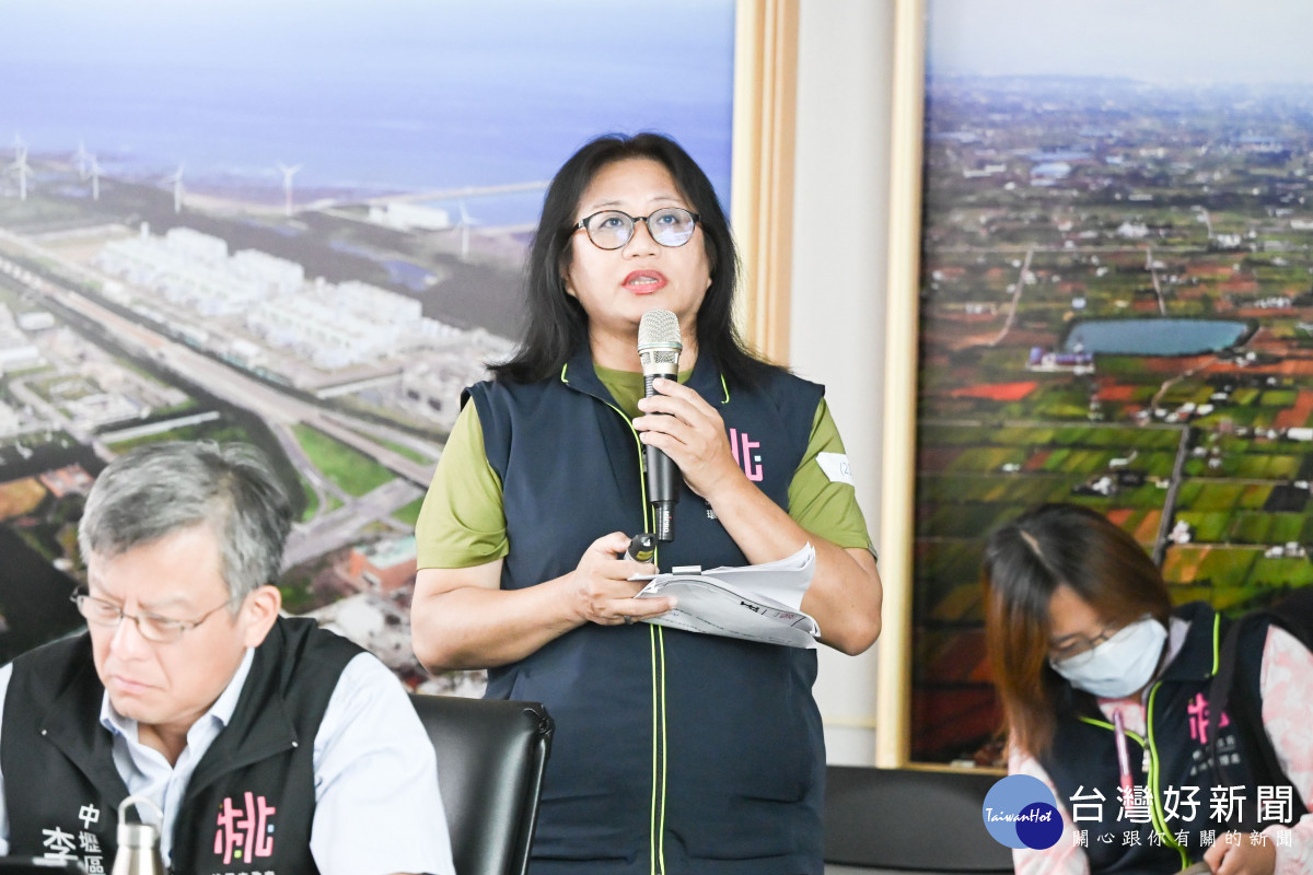 環境管理處副處長沈妙徽致詞。