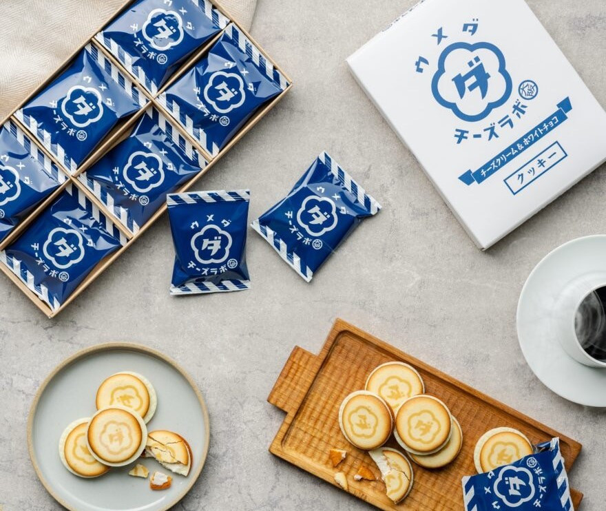 「梅田乳酪研究所UMEDA CHEESE LABO」五重奏牛奶起司餅乾。