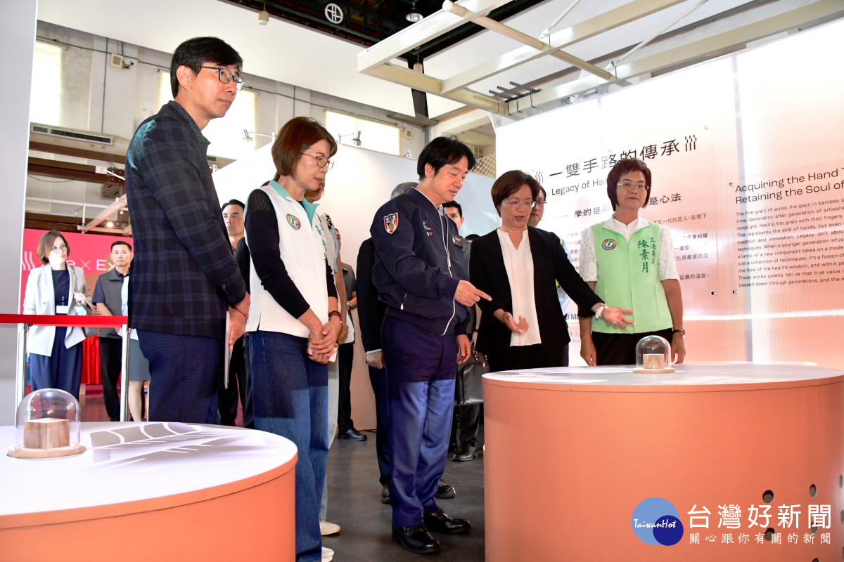 總統賴清德倒數三天參觀台灣設計展,肯定彰化設計展的設計力讓「彰化製造」邁向「彰化設計」。圖/記者鄧富珍攝