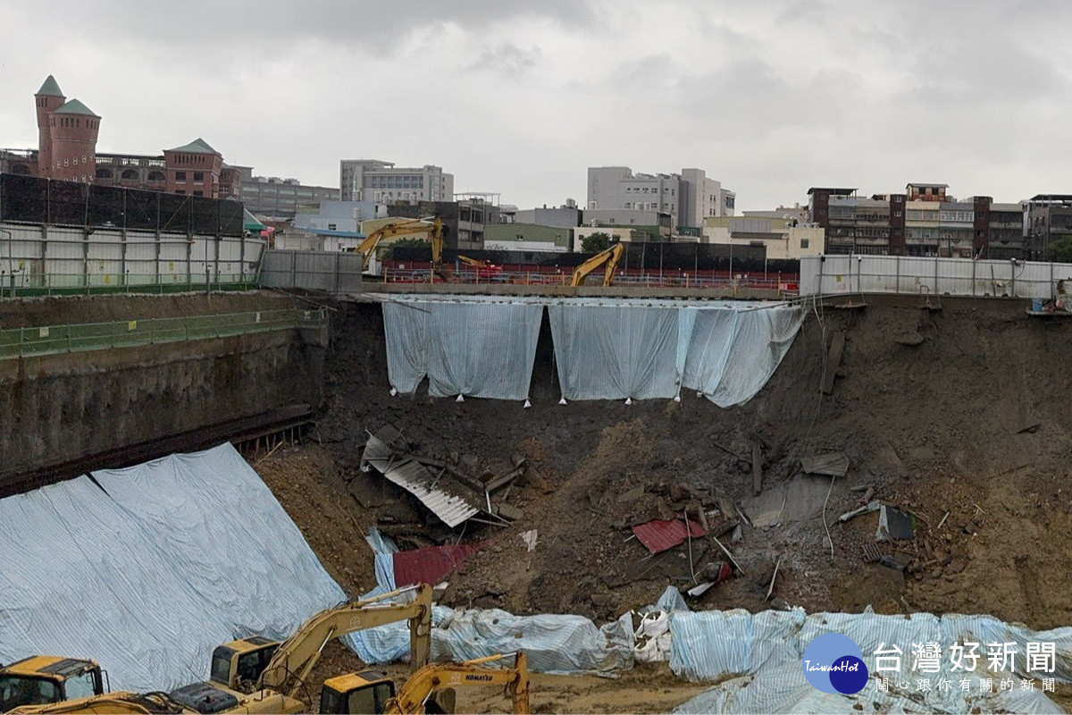 興安段基地完成坡面加固工作。