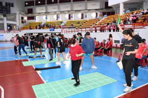 嘉義市首屆「桃義身心‧壯遊諸羅-長者運動會」(今)30日在東區體育館舉辦／市府提供