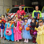 萬聖節「不給糖就搗蛋」　基隆百福消防分隊化身防火小學堂