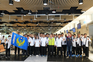 陳光復授旗義消代表隊　勉勵全力以赴爭取佳績