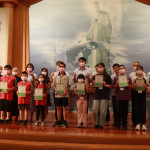 慈濟基金會為346名同學頒新芽獎學金。（記者扶小萍攝）