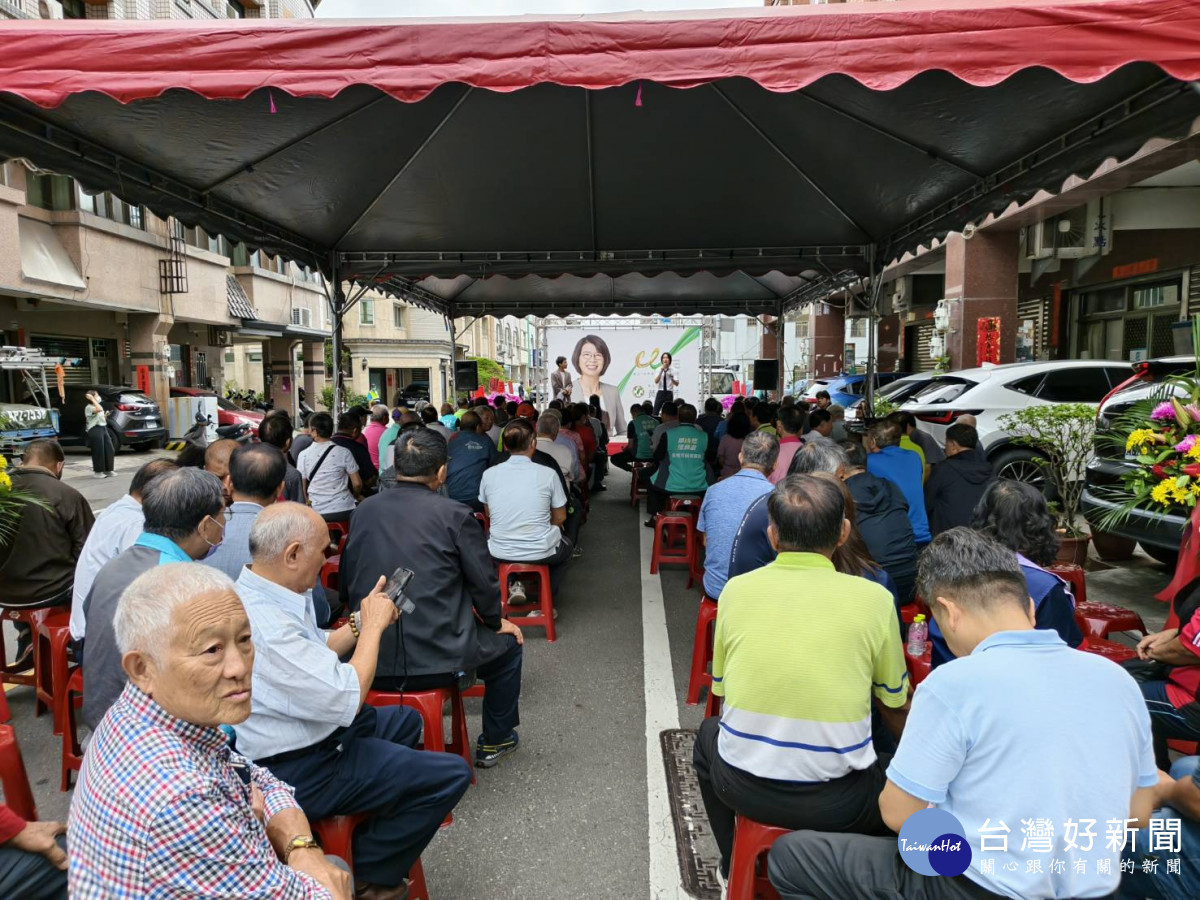 黃秀芳競選辦公室成立，凝聚「彰化力」打造宜居新城市。圖／記者鄧富珍攝
